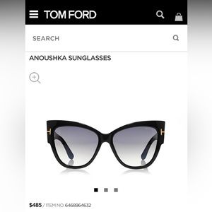 Tom Ford Anoushka Cat Eye Sunglasses